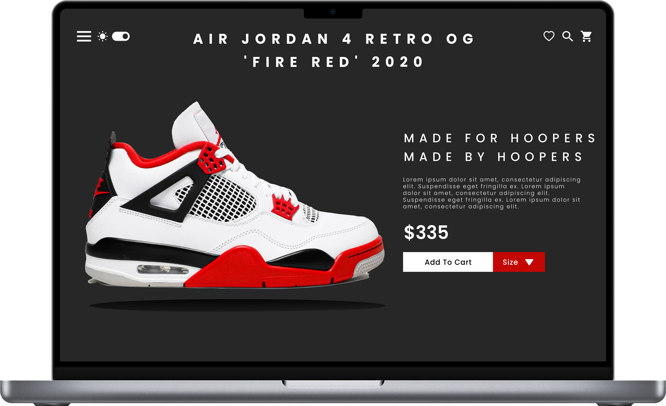 Nike Air Jordan Website u0026 App UX Design - Jabez Roberts